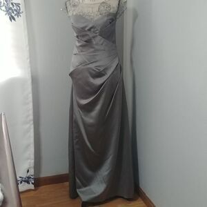NWT Jade by Jasmine J155055 Sparkling Silver Stunning Classic Mother's Dress